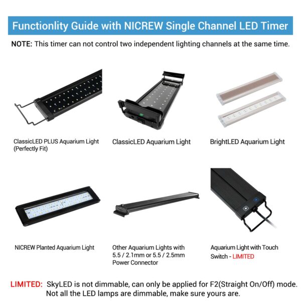 Nicrew led aquarium light deals