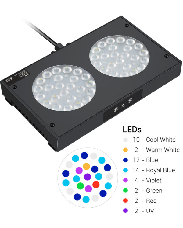 買い物 ブログ NICREW 150W Aquarium LED Reef Light， Dimmable Full Spectrum Mari  ライト、照明器具